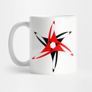 Red and Black Windmill Mug